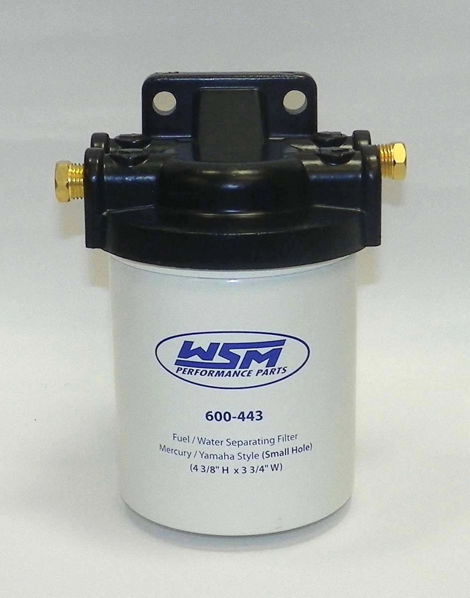 Fuel Water Separator Kit for Mercury/Yamaha (21 Micron, 1/4 NPT, 600-443K)