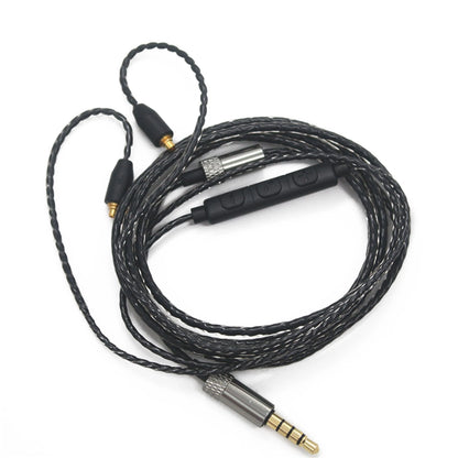 MMCX Audio Cable with Volume Control for Shure SE215/425/535/846 (Black)
