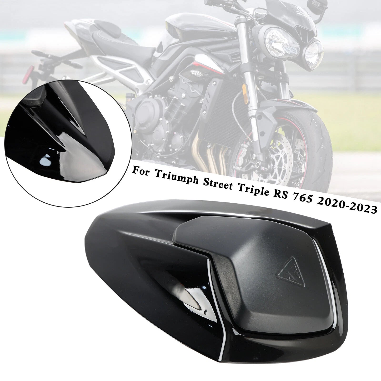 Rear Tail Seat Fairing Cowl Cover for Street Triple RS 765 (2020–2024) Black
