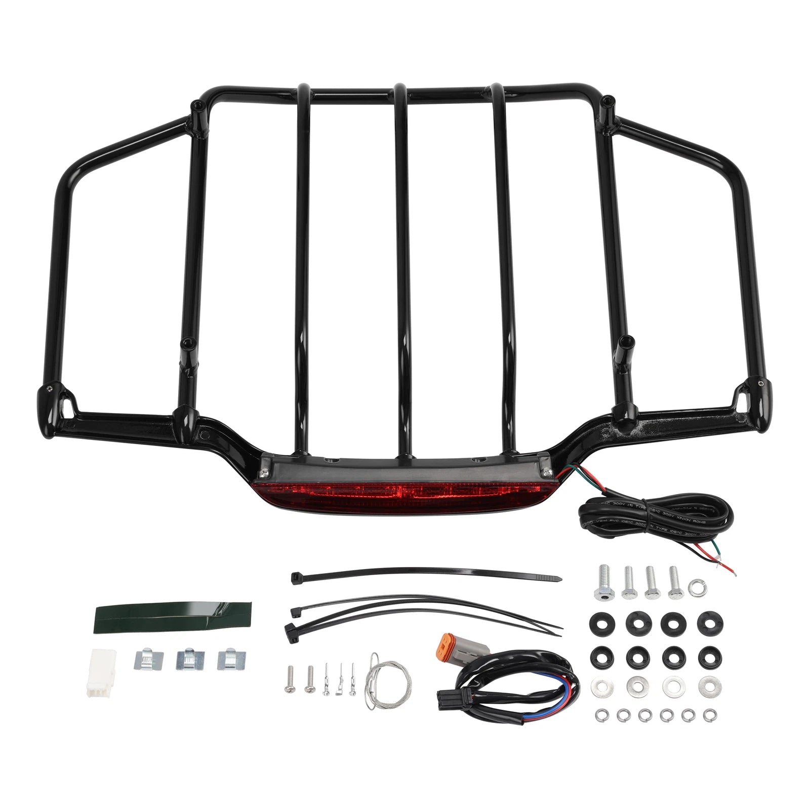 LED Light Trunk Luggage Rack for Harley Touring (1993–2013)