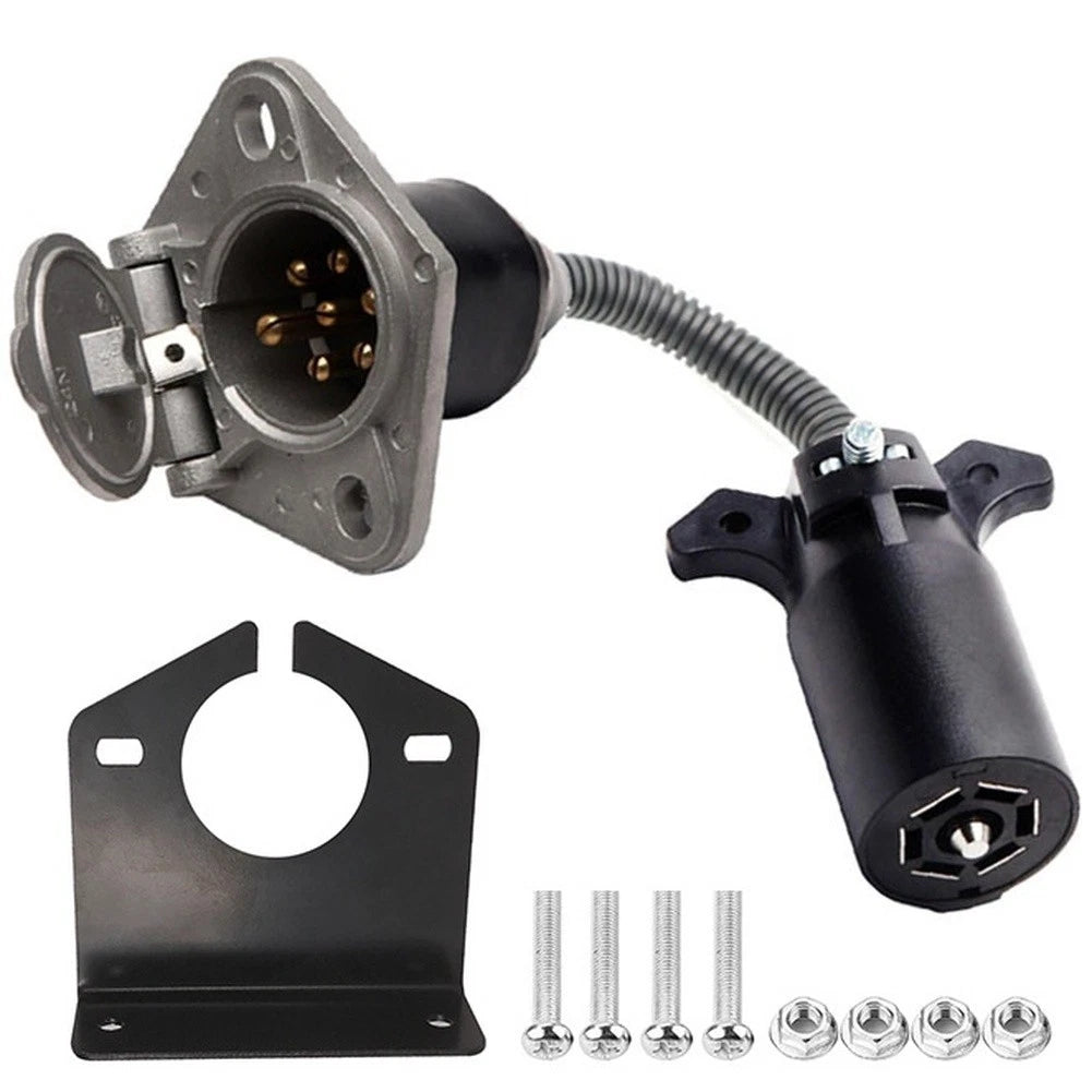 7 Pin Trailer Adapter for Blade to Round Socket Conversion