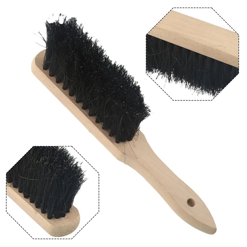 Fireplace Brush for Hearth (Oblong Wooden Handle)
