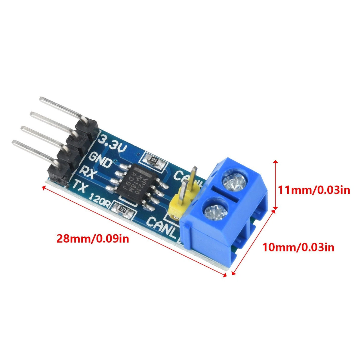 VP230 Driver Module for SN65HVD230 CAN Transceiver