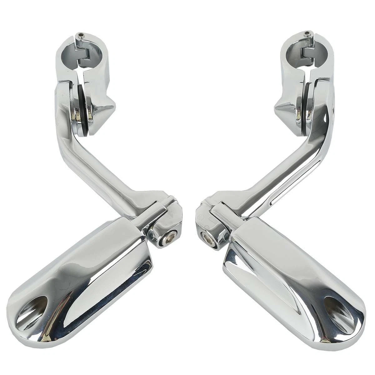 1.25" Angled Highway Engine Guard Foot Pegs for Harley Touring (US)