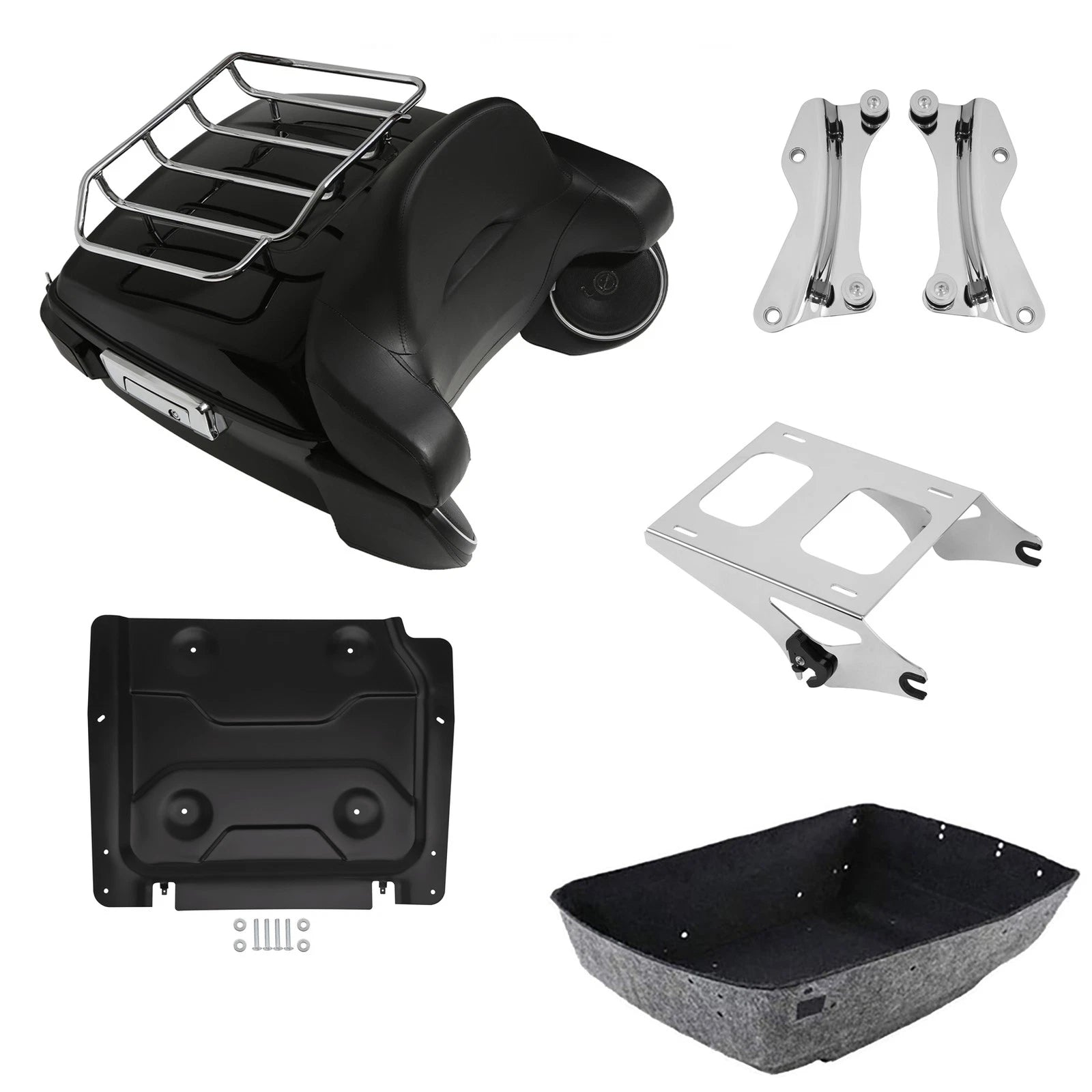 LED Light Rack Speakers Mount Plate for Harley Touring (2014–2026)