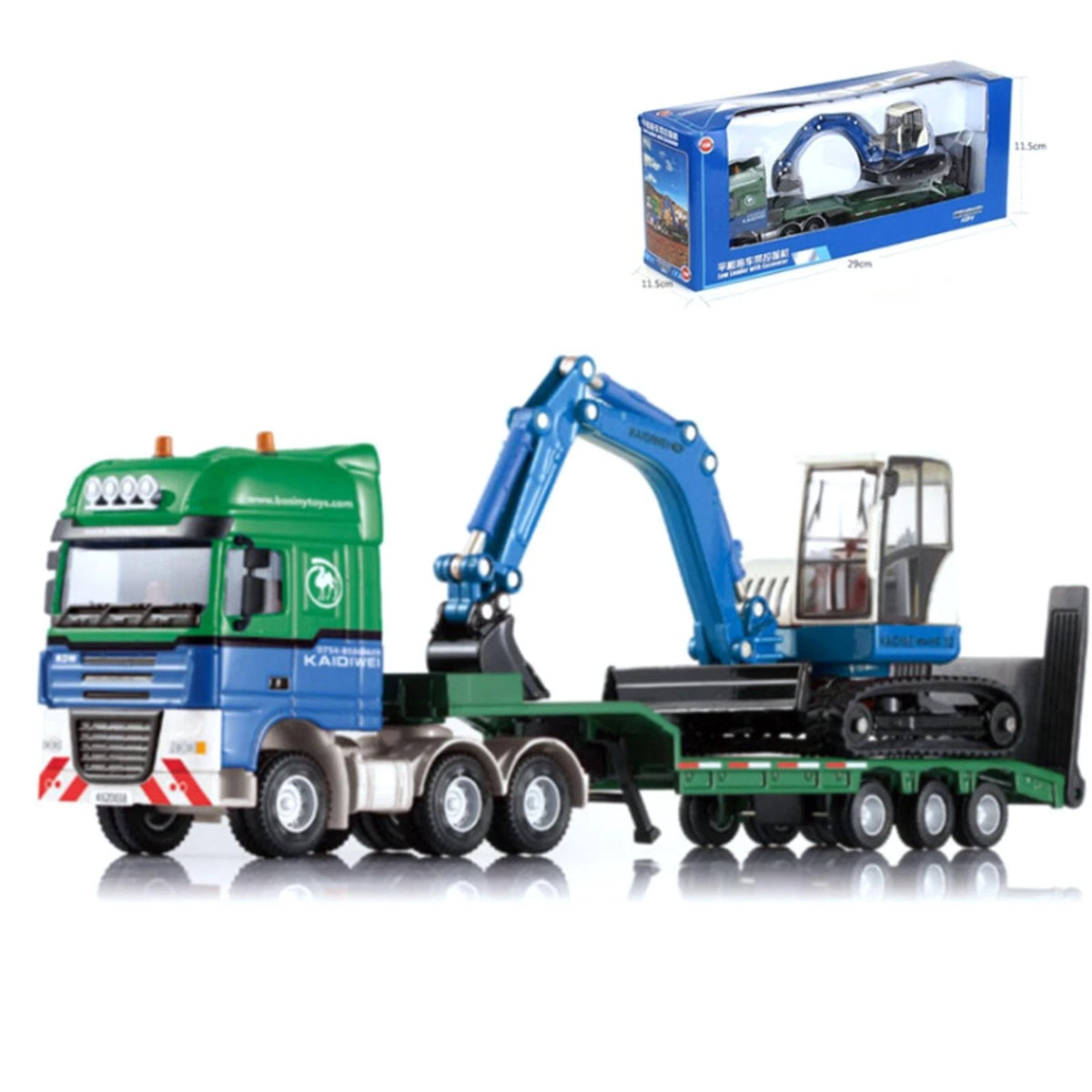 1/50 Flatbed Trailer for Transporter Model (1:50 Scale)