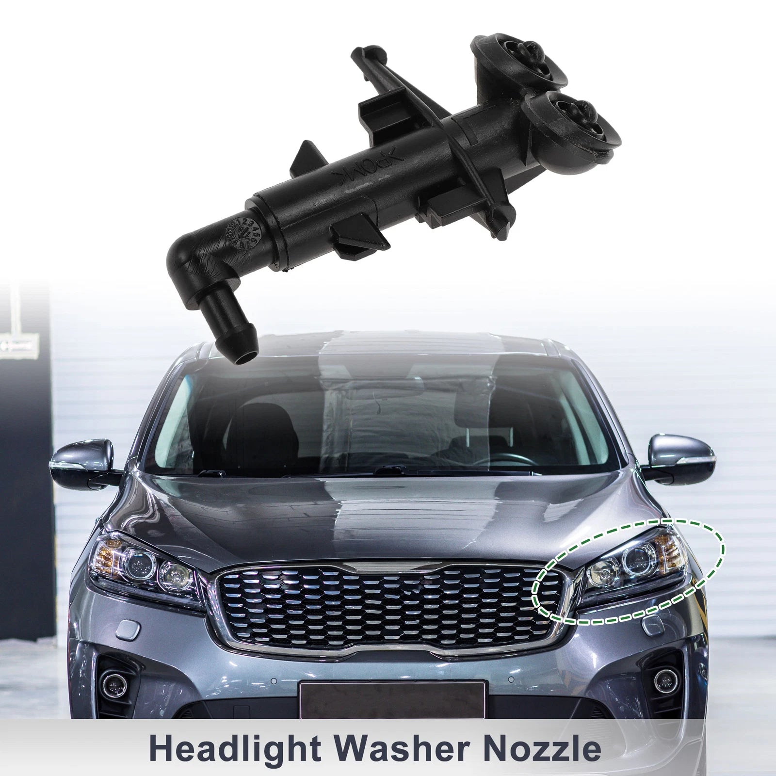 Front Driver Side Headlight Washer Nozzle for Land Rover LR2 (2008–2012) No.LR022474