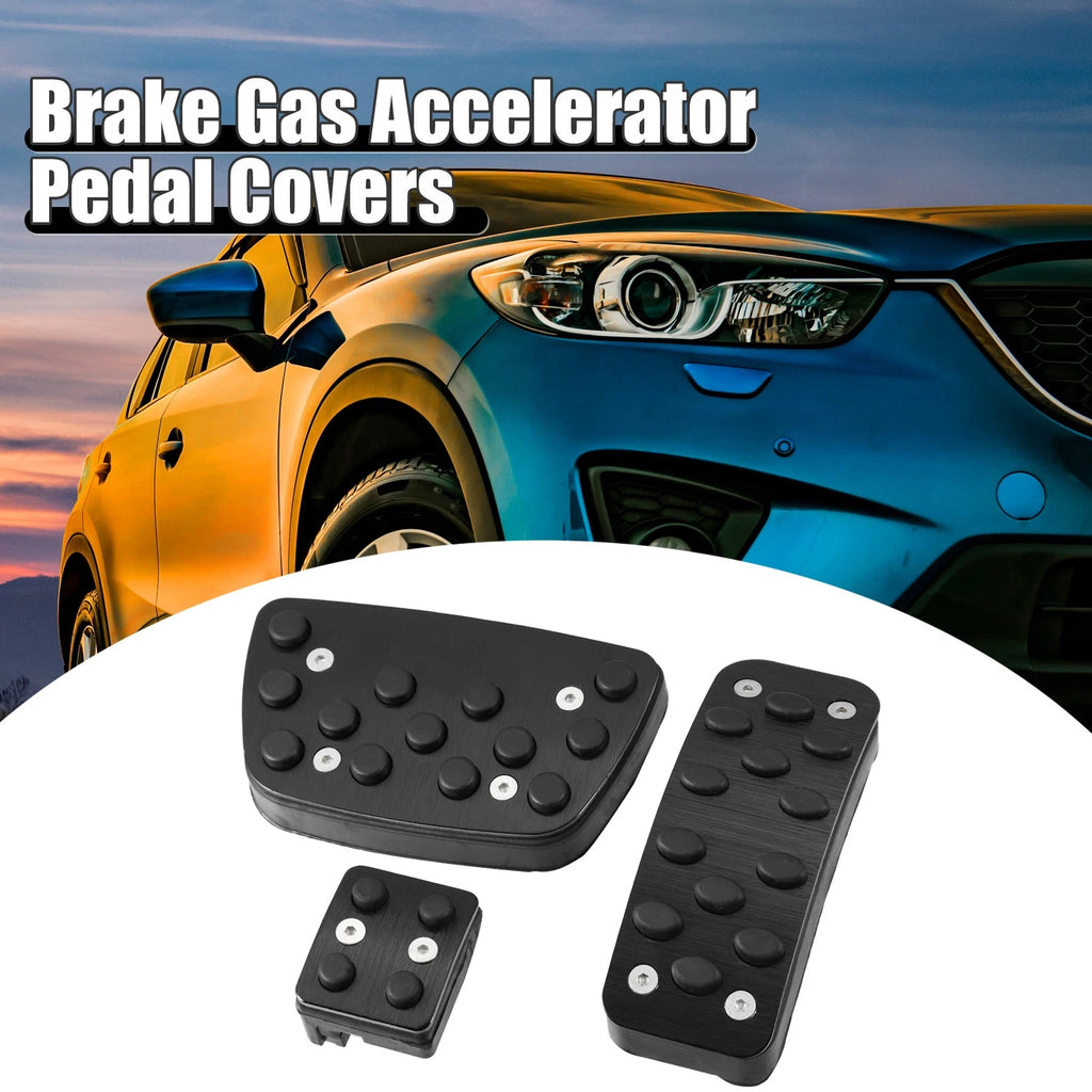 3pcs Accelerator Pedal Covers Replacement for Toyota Camry (2012–2017) Black