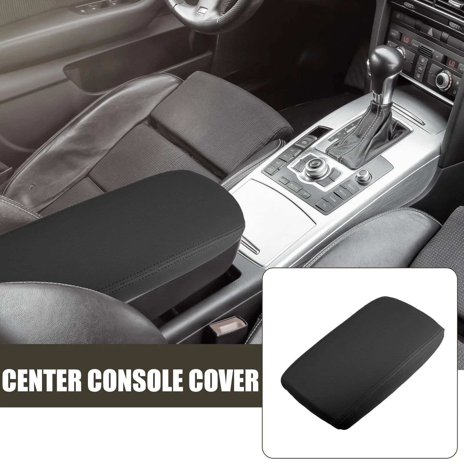 Car Center Console Armrest Cover Replacement for Audi A6L C6 (2005–2011)