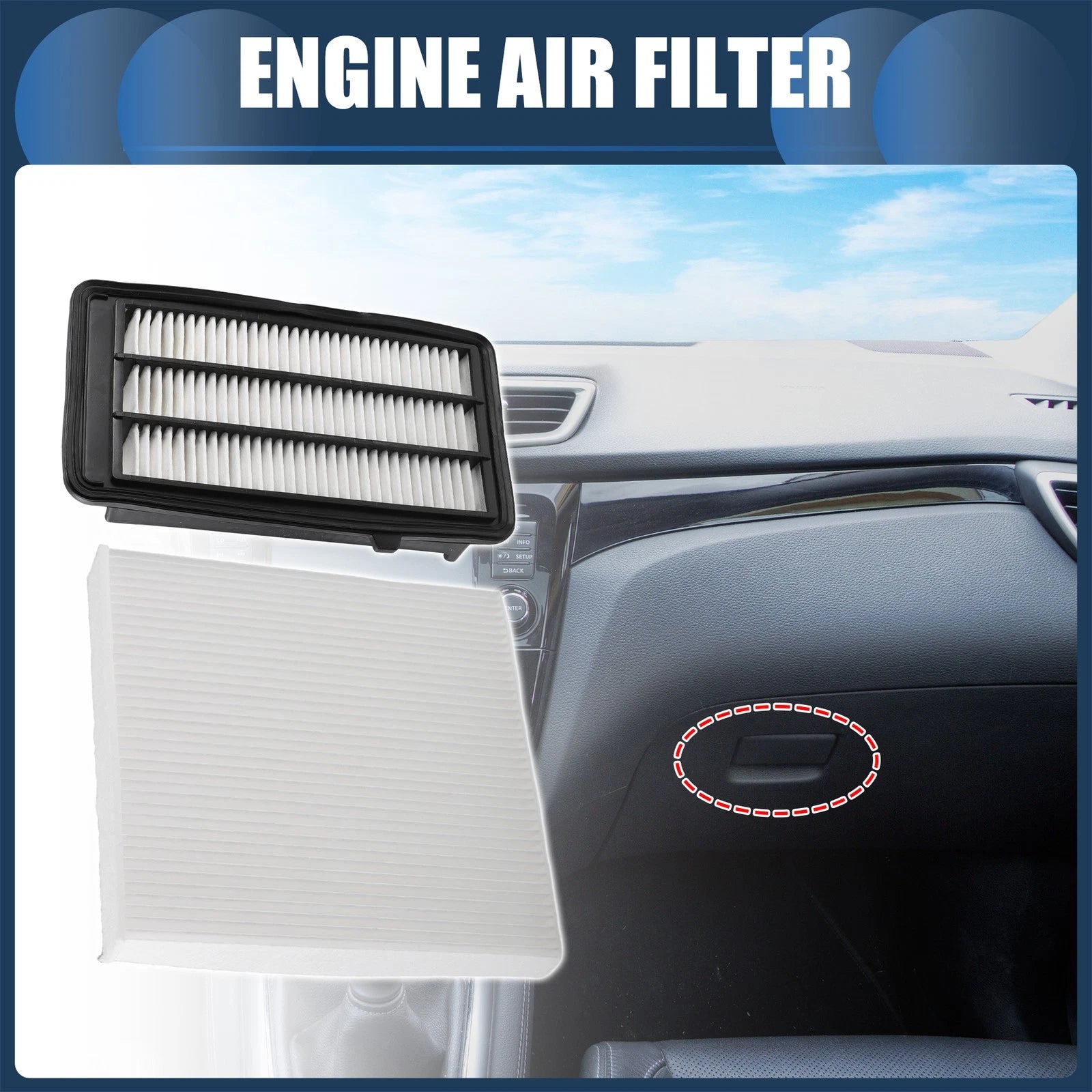 Engine Air Filter Replacement for Honda Civic CR-V 1.5L (2016–2021)