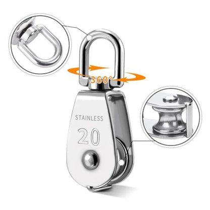 All in One Stainless Steel Pulley Kit for Garden Work and Construction