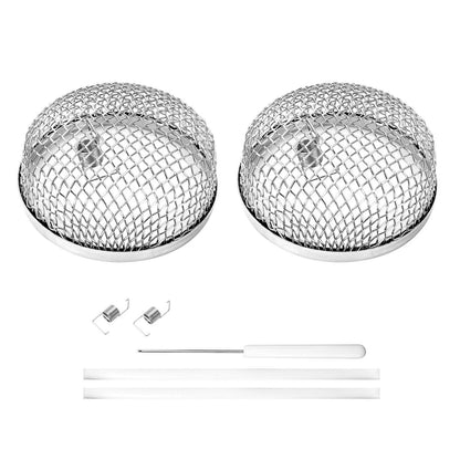 Replacement RV Furnace Vent Cover 2.83x1.18" Mesh for Campers Trailers