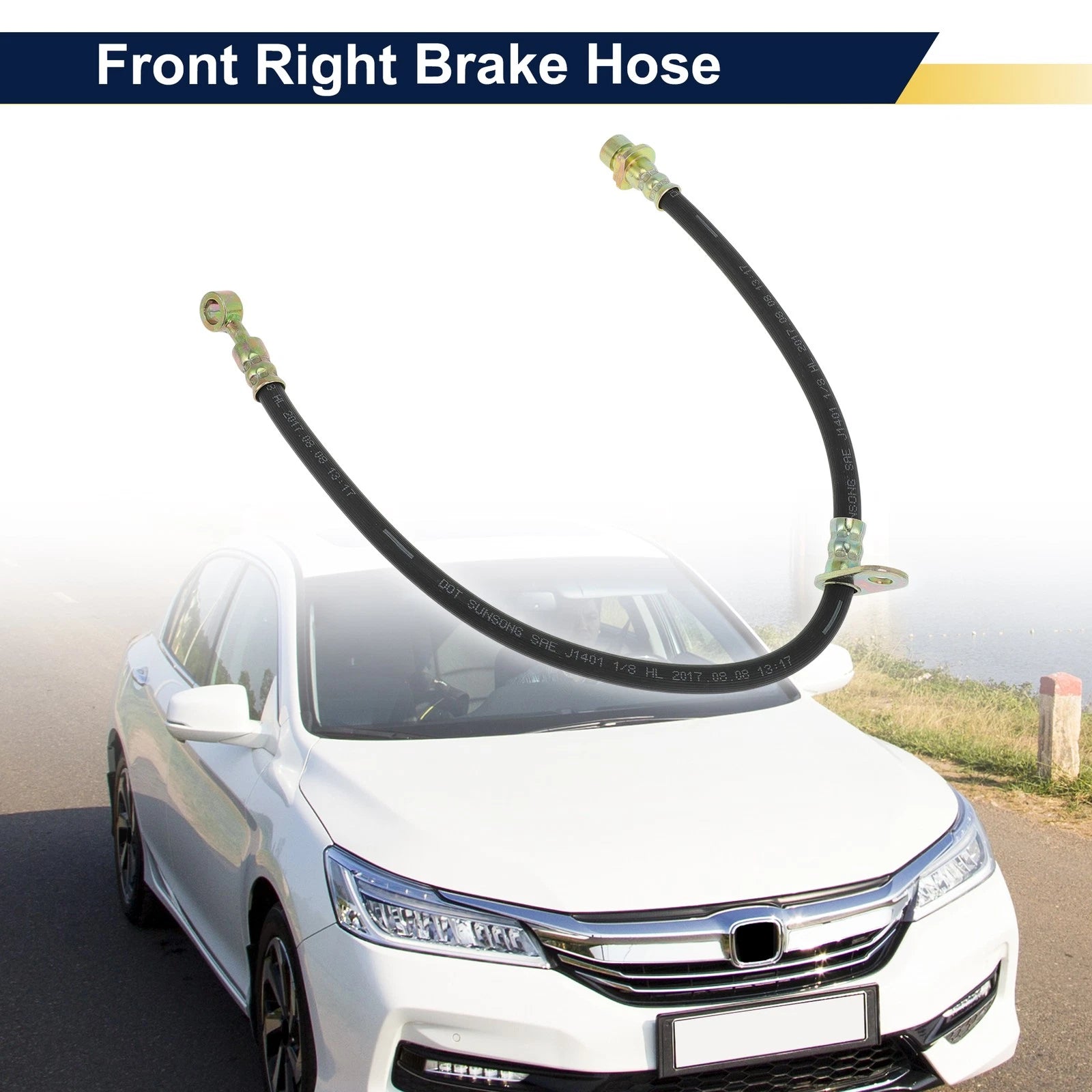 Front Right Brake Hose for Honda Accord (2008–2020)