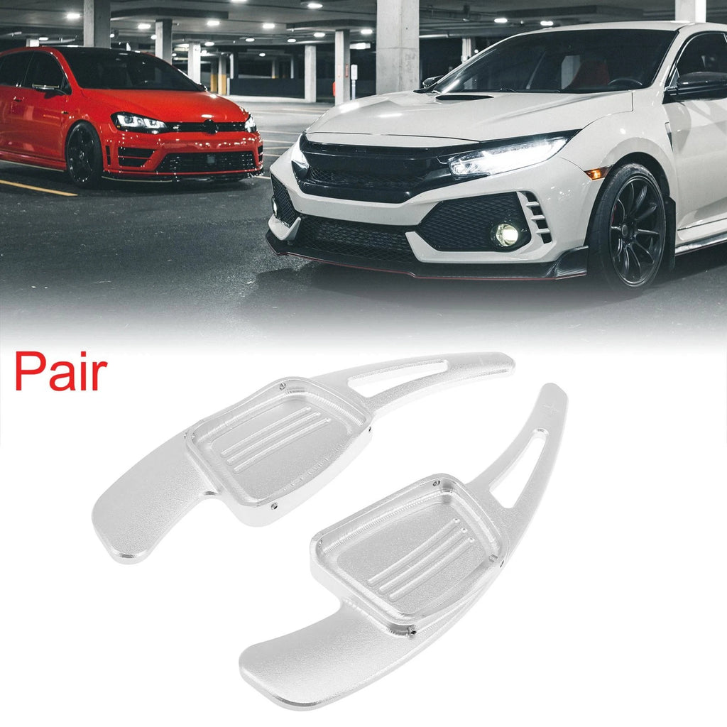 Steering Wheel Shift Paddle Pair Silver Tone for Audi A3 A4L A5 A8 S3 S5 Q5 (2008–2022)
