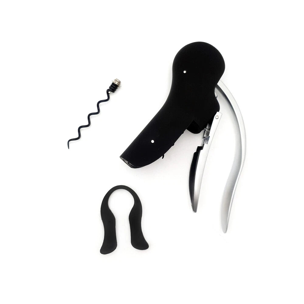 Corkscrew Wine Bottle Opener with Foil Cutter Tool