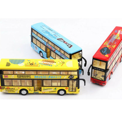 Double-decker Bus Toy Model for Kids (1:36 Scale)