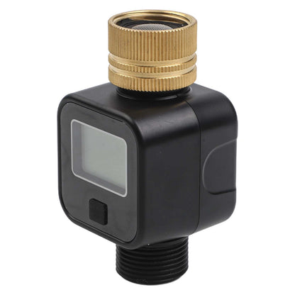 Brass Water Valve Flow Meter 3/4 Inch for BSP NH Thread with Filter Screen