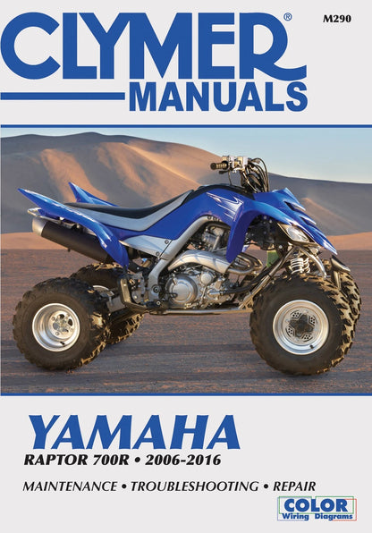 Clymer Repair Manual for Yamaha Raptor 700R (2006–2016)