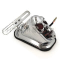 Chrome Skull Brake Tail Light for Harley