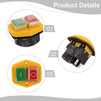 Magnetic Pushbutton Switch for Gardening Equipment
