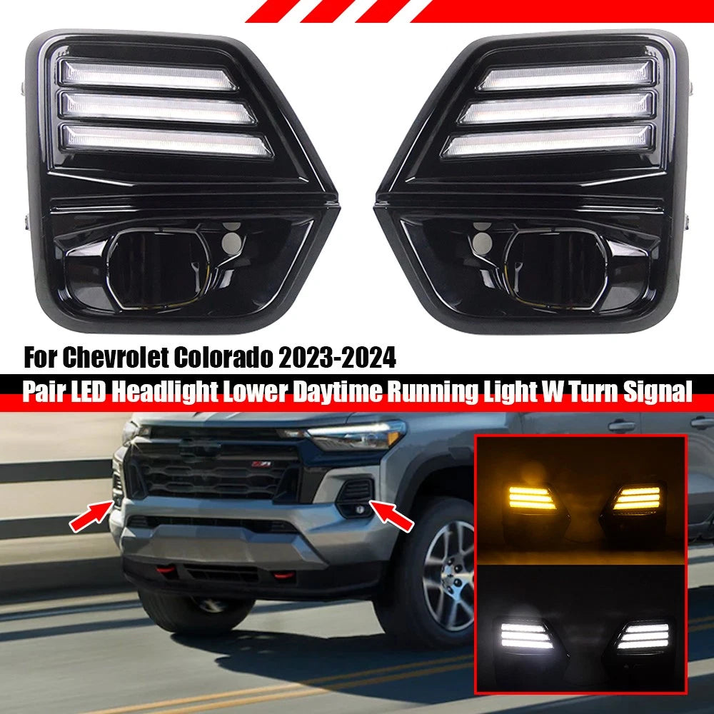 Pair Dynamic Fog Lights for Chevrolet Colorado (2023–2026)