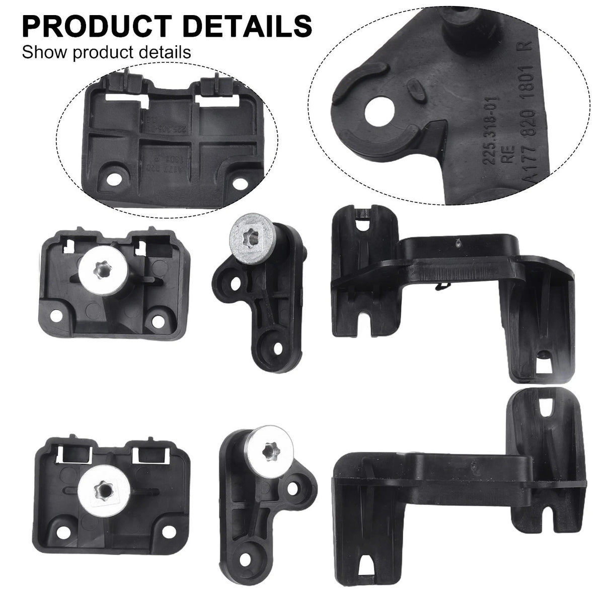 Headlight Bracket for Mercedes CLA Class W118 (2019–2023) Black