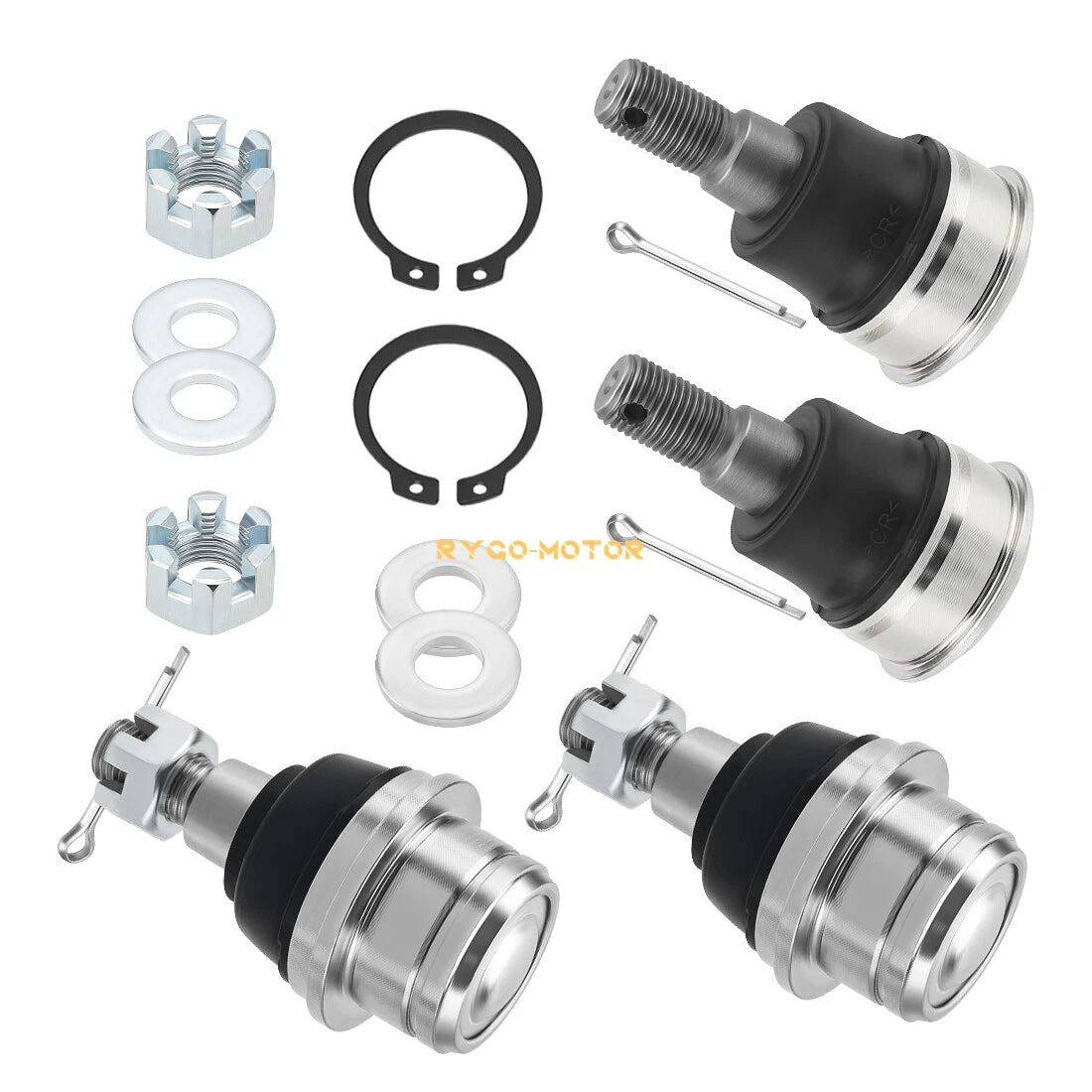 Set of 4 Heavy Duty Upper & Lower Ball Joints for Honda Talon 1000R & 1000X (2019–2023)