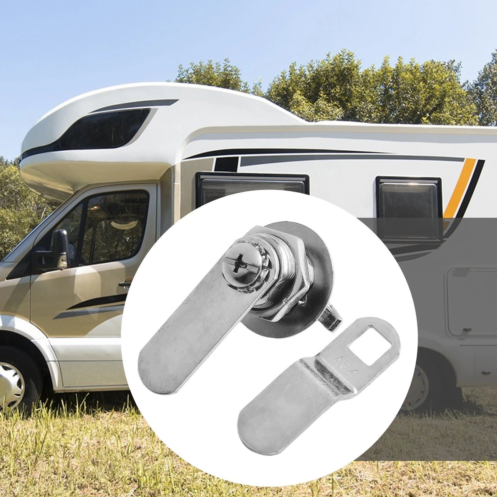 Offset Cam Lock for RV Boat Storage (5/8 Inch)