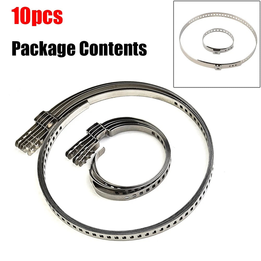 Crimp Clamp Kit for Adjustable Applications (Stainless Steel, Large & Small)