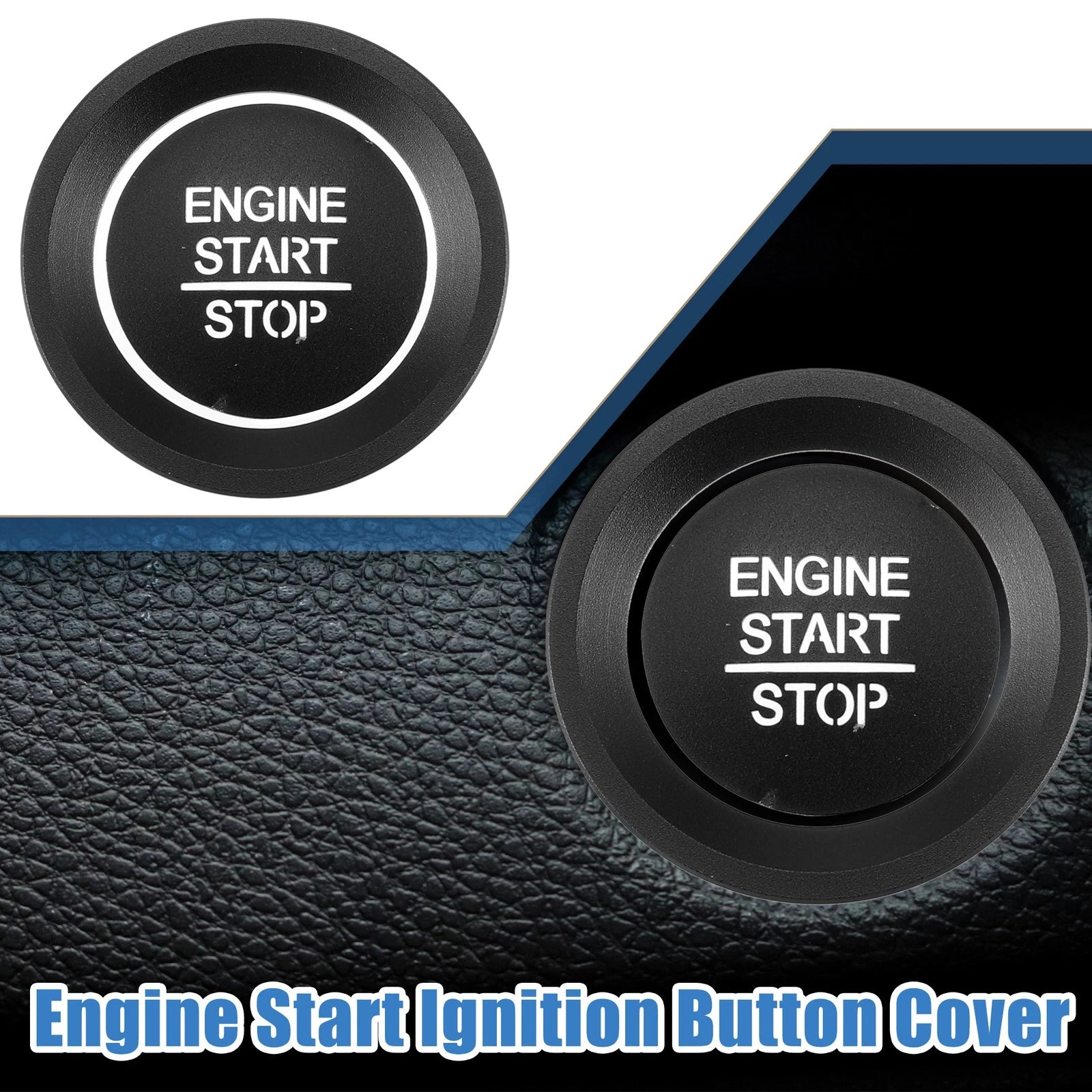 Engine Start Stop Button Trim Decal for Honda Accord (2018–2022) Black