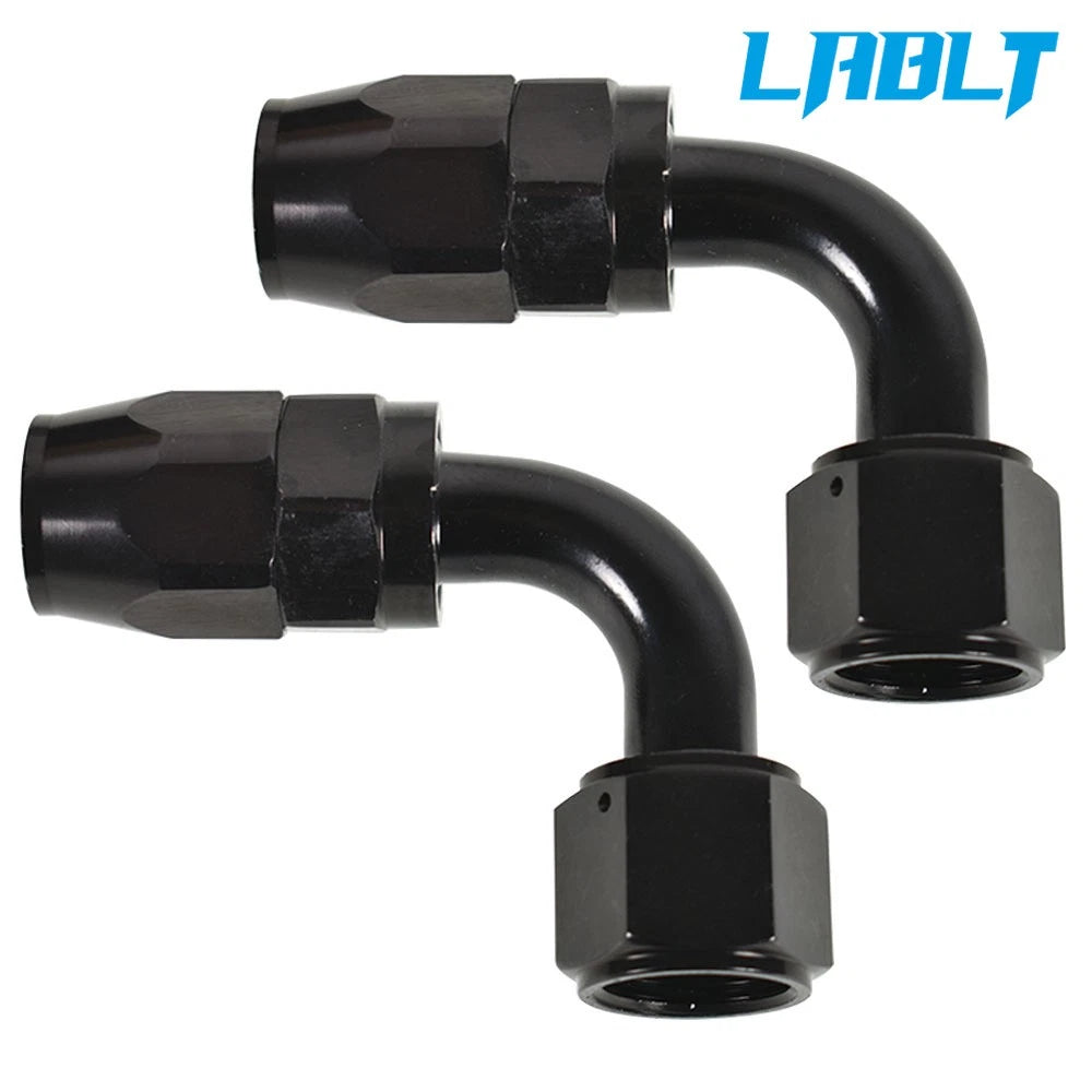 2X 8AN 10AN Swivel Elbow Hose End Fitting for Automotive