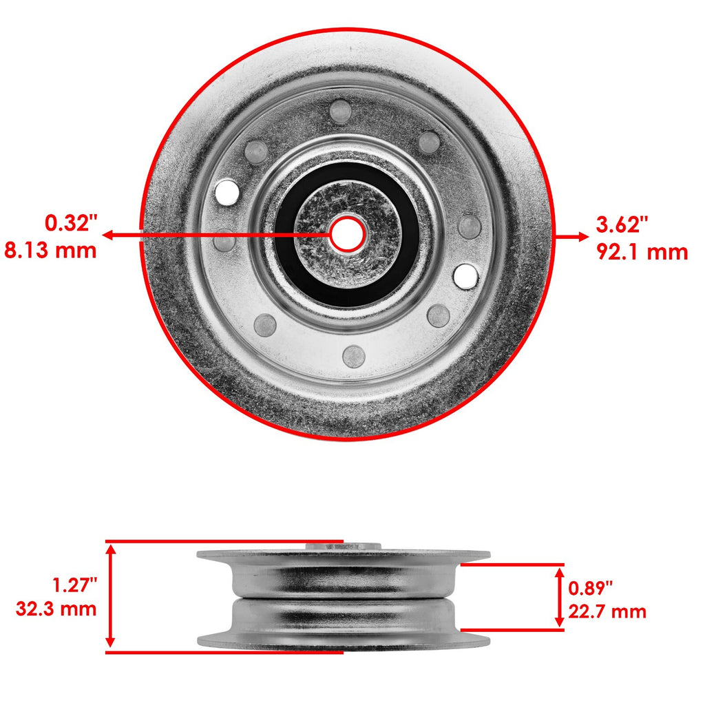 Deck Belt Idler Pulley Replacement for John Deere X700 X720 X724 (2006–2010)