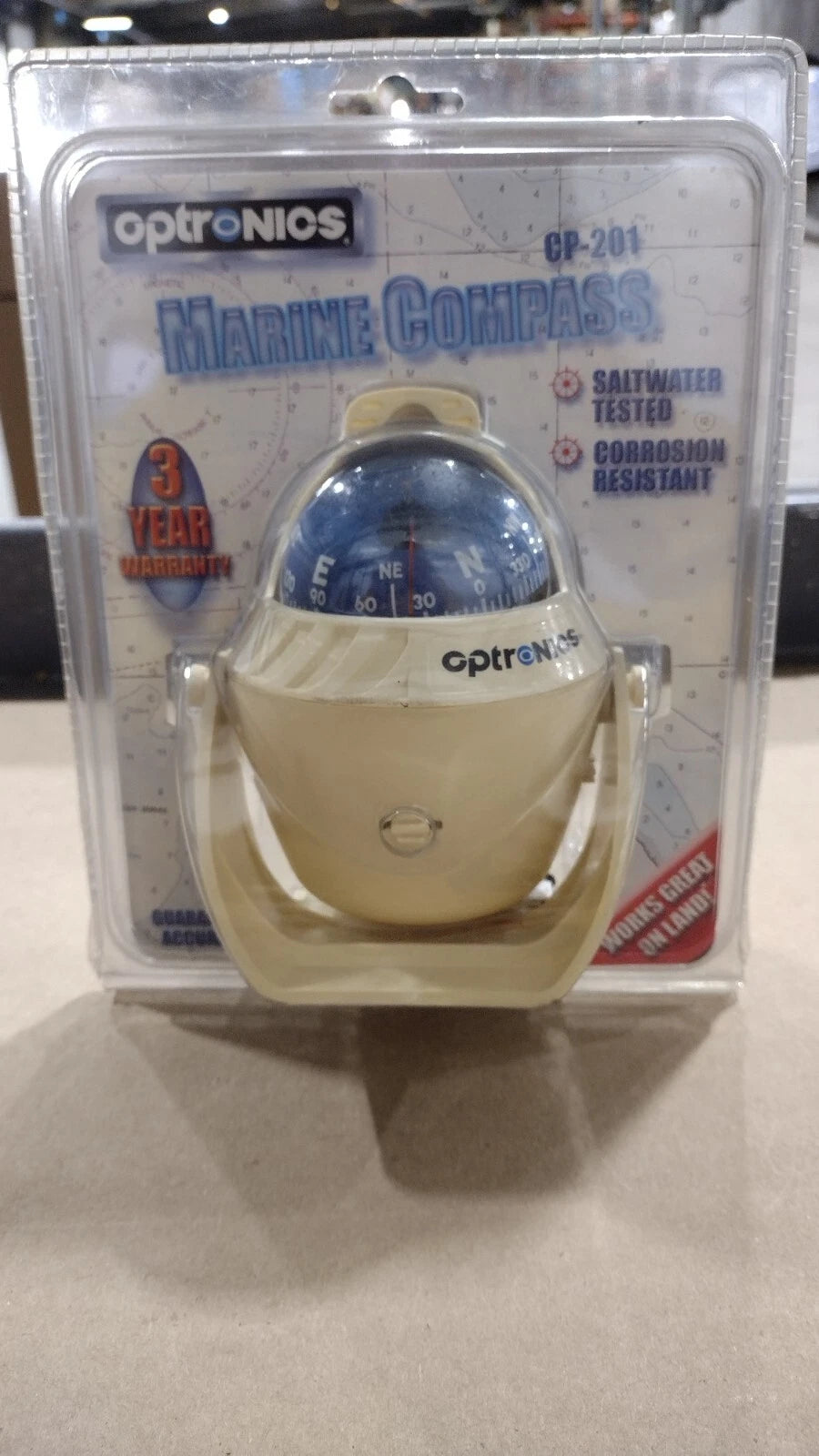 Optronics CP-201 Marine Compass for 12V Systems (Sealed Closed)
