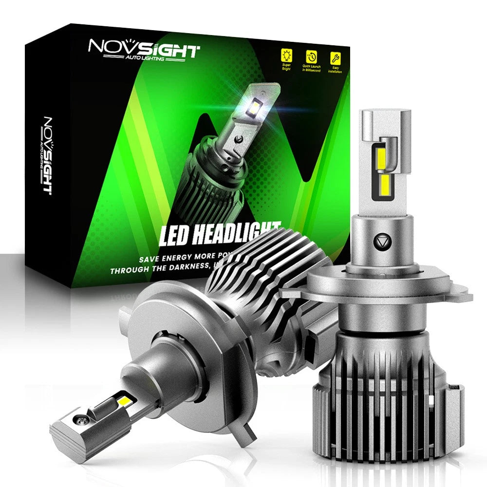 2X 9003 H4 LED Headlight Bulbs Kit for NOVSIGHT (2000–2023)