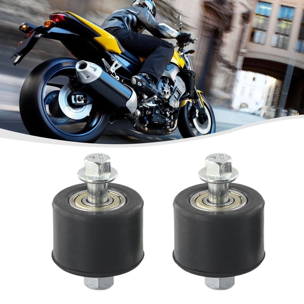 Chain Roller for Motorcycle (26mm Length, Non-slip Rubber)