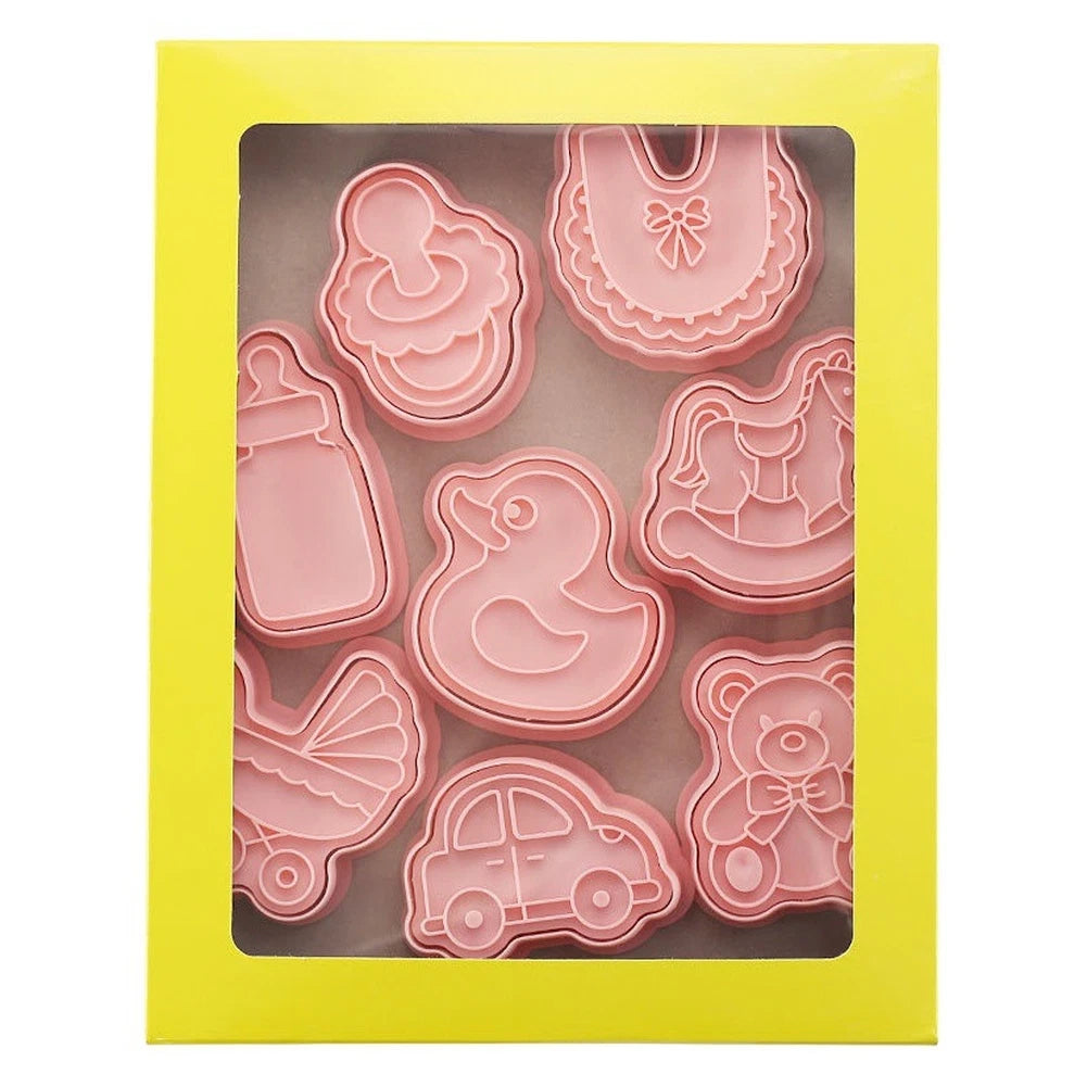 8 Piece Baking Tool Set Cookie Cutters for Dessert Preparation