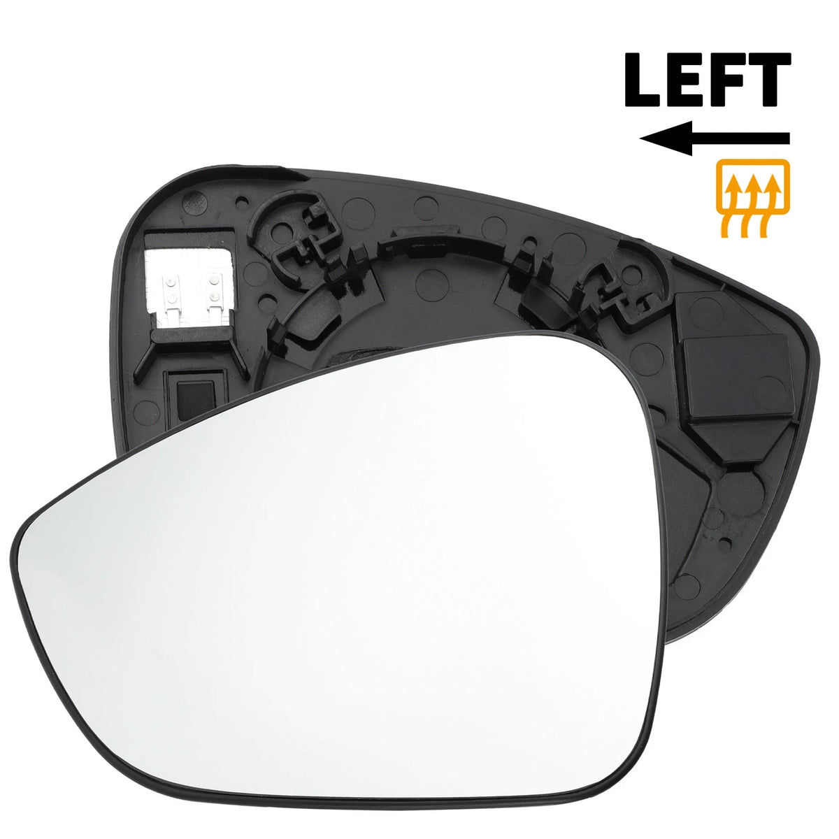Left Side Heated White Mirror Glass for Citroen C4 Grand Picasso (2007–2013)