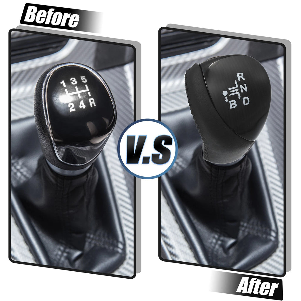 Gear Shifter Knob Head Handle Replacement Black for Toyota Prius (2010–2015)