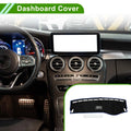 Dashboard Dash Cover Mat Replacement for Mercedes Benz C Class W205 (2015–2021) Black