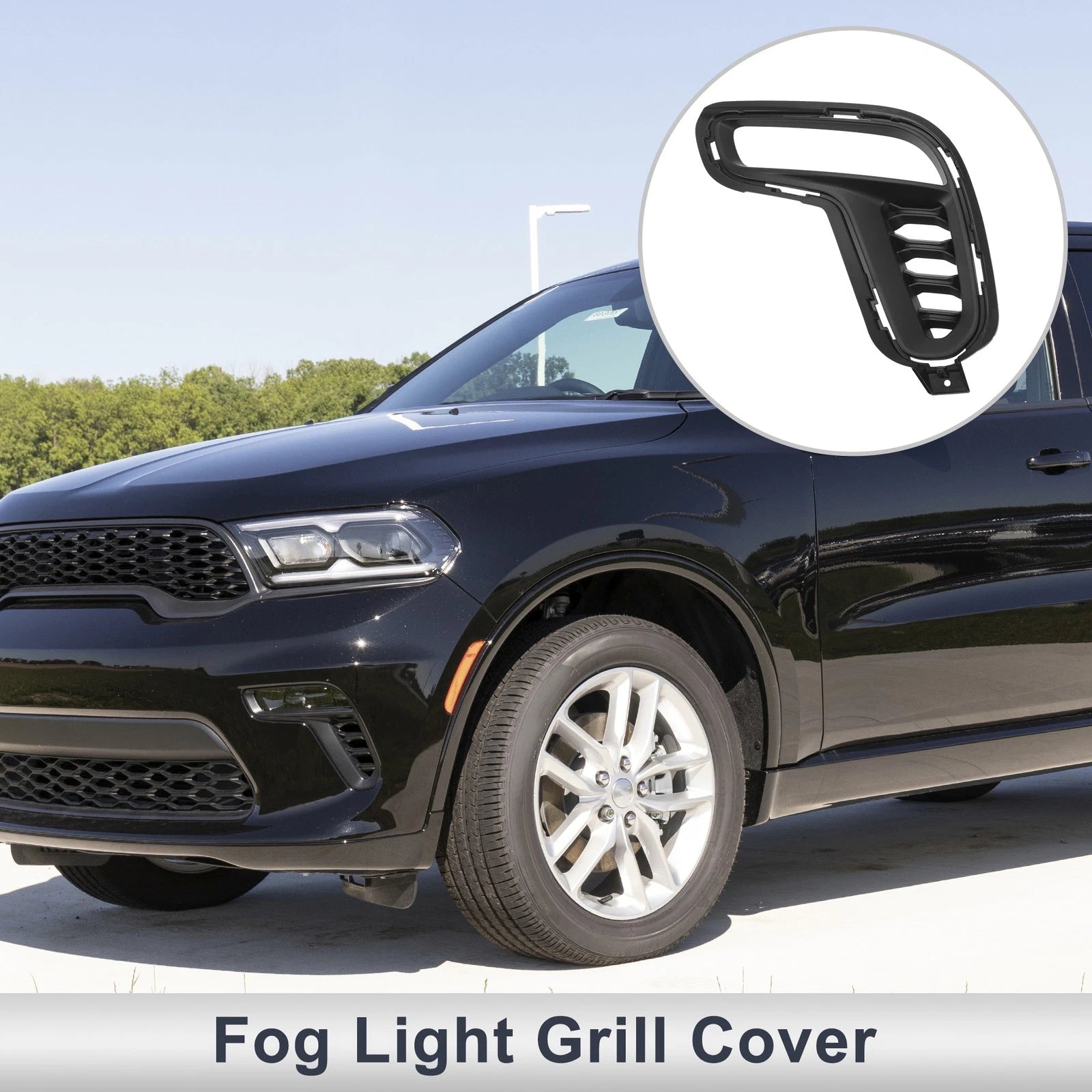 Front Left Fog Light Grill Replacement for Dodge Durango (2021–2023)