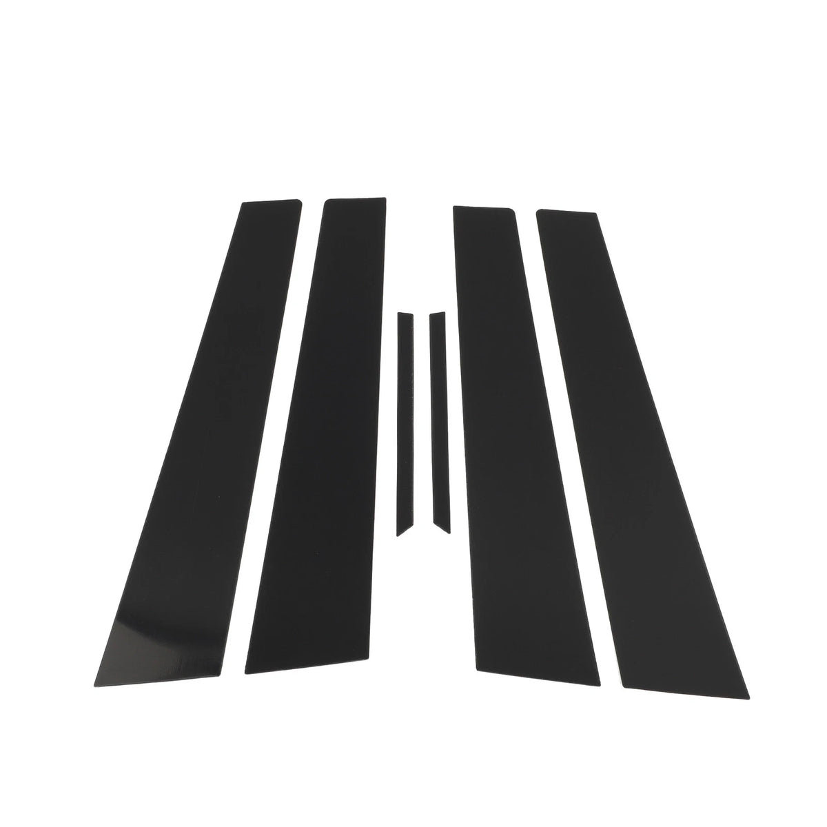6 Pcs Door Pillar Window Trim for Cadillac CTS (2002–2007) Black