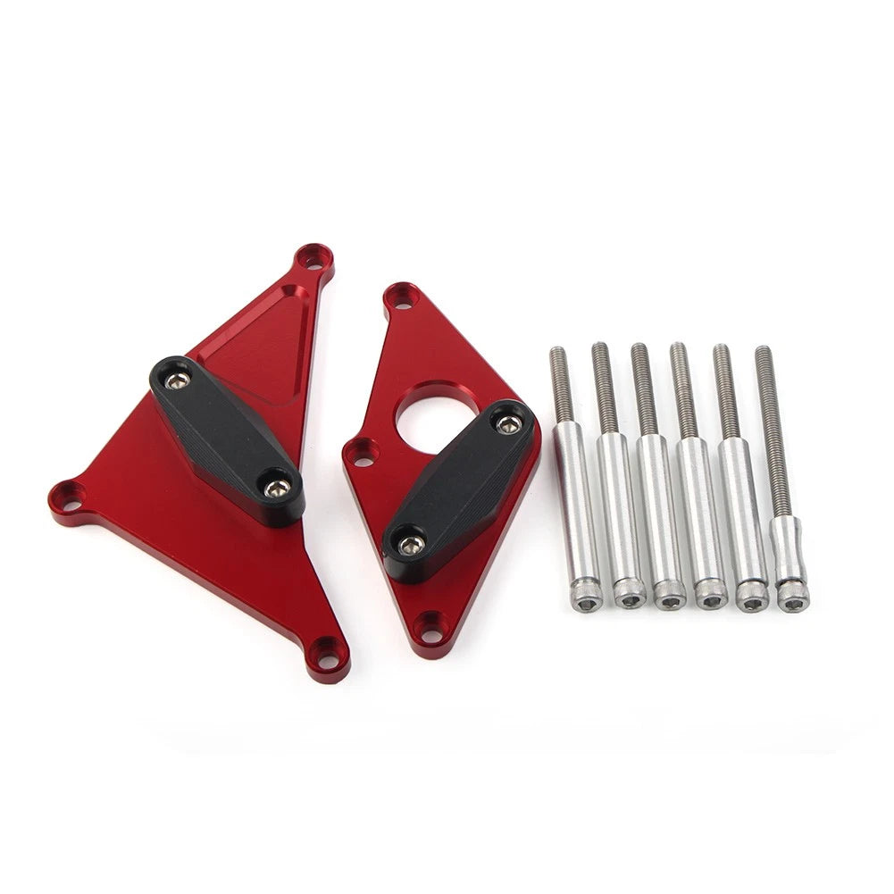 Engine Case Slider Protector Cover for Suzuki SV650 (2016–2018) Aluminum Red