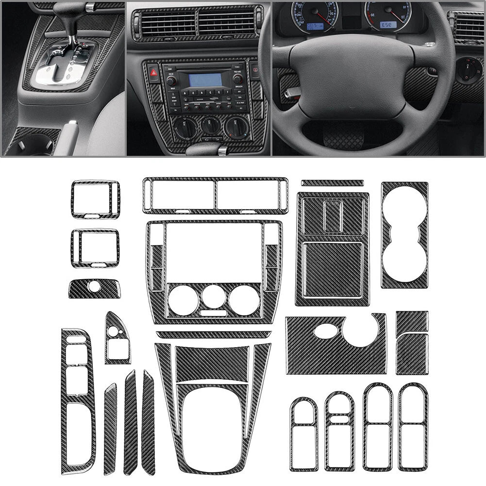 Carbon Fiber Interior Full Cover Kit for Volkswagen Passat B5 (2001–2005)