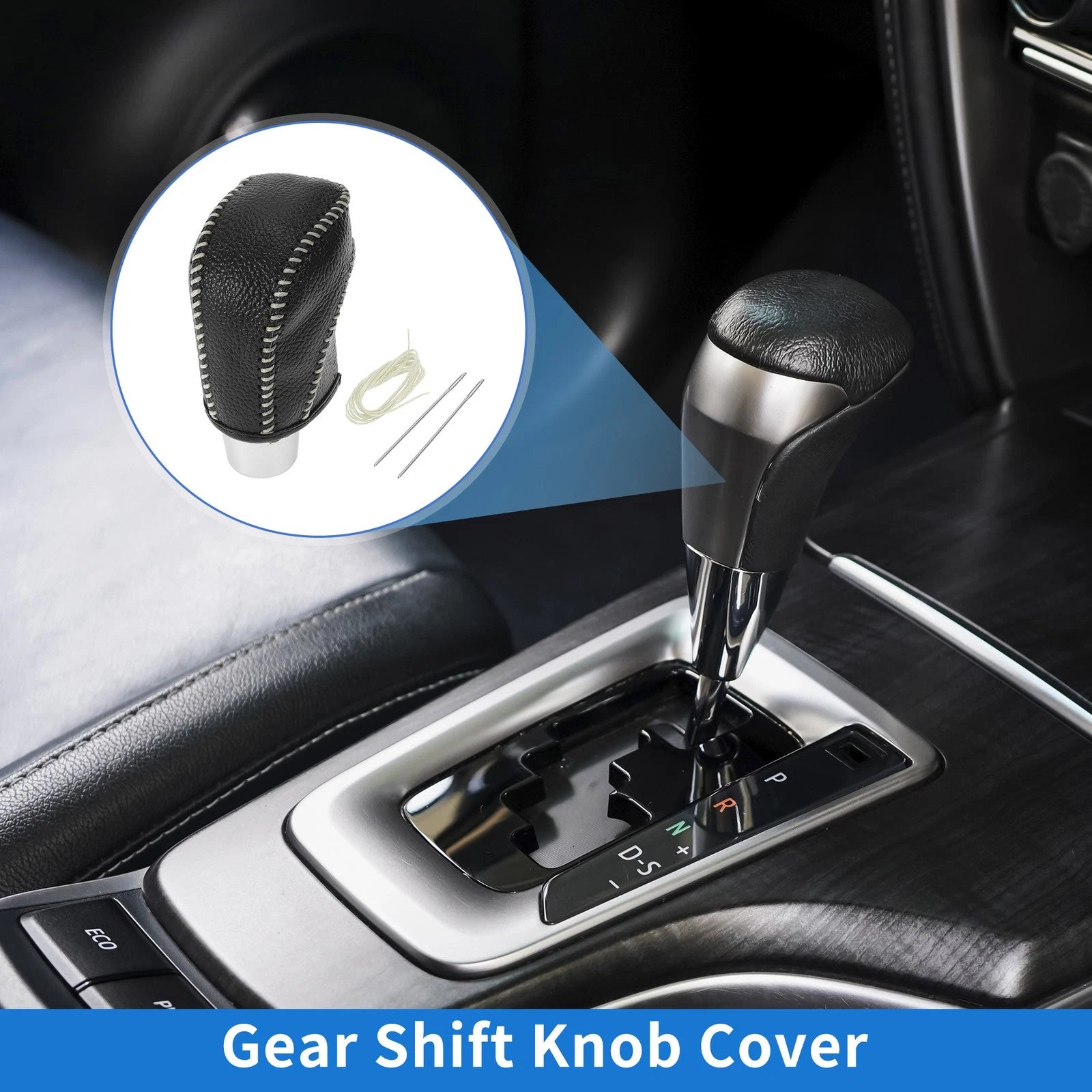 Gear Shift Knob Cover Replacement for Volkswagen Golf (2015–2019) Pebbled