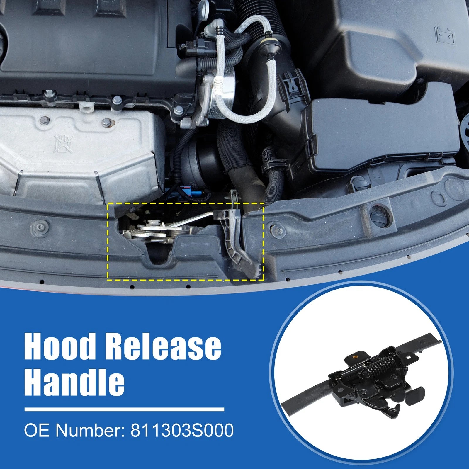 Hood Latch Assembly OEM Fit for Hyundai Sonata (2011–2014)