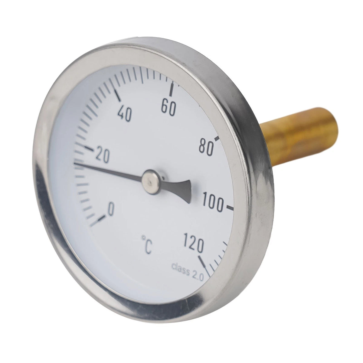 Thermometer Heating 120°C 1/2" Axial Screw-in for Easy Reading