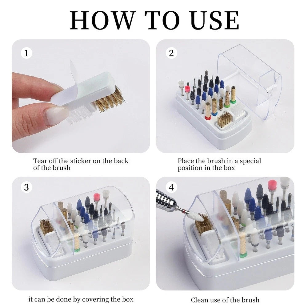 30 Hole Storage Box for Drill Bits and Buffing Accessories