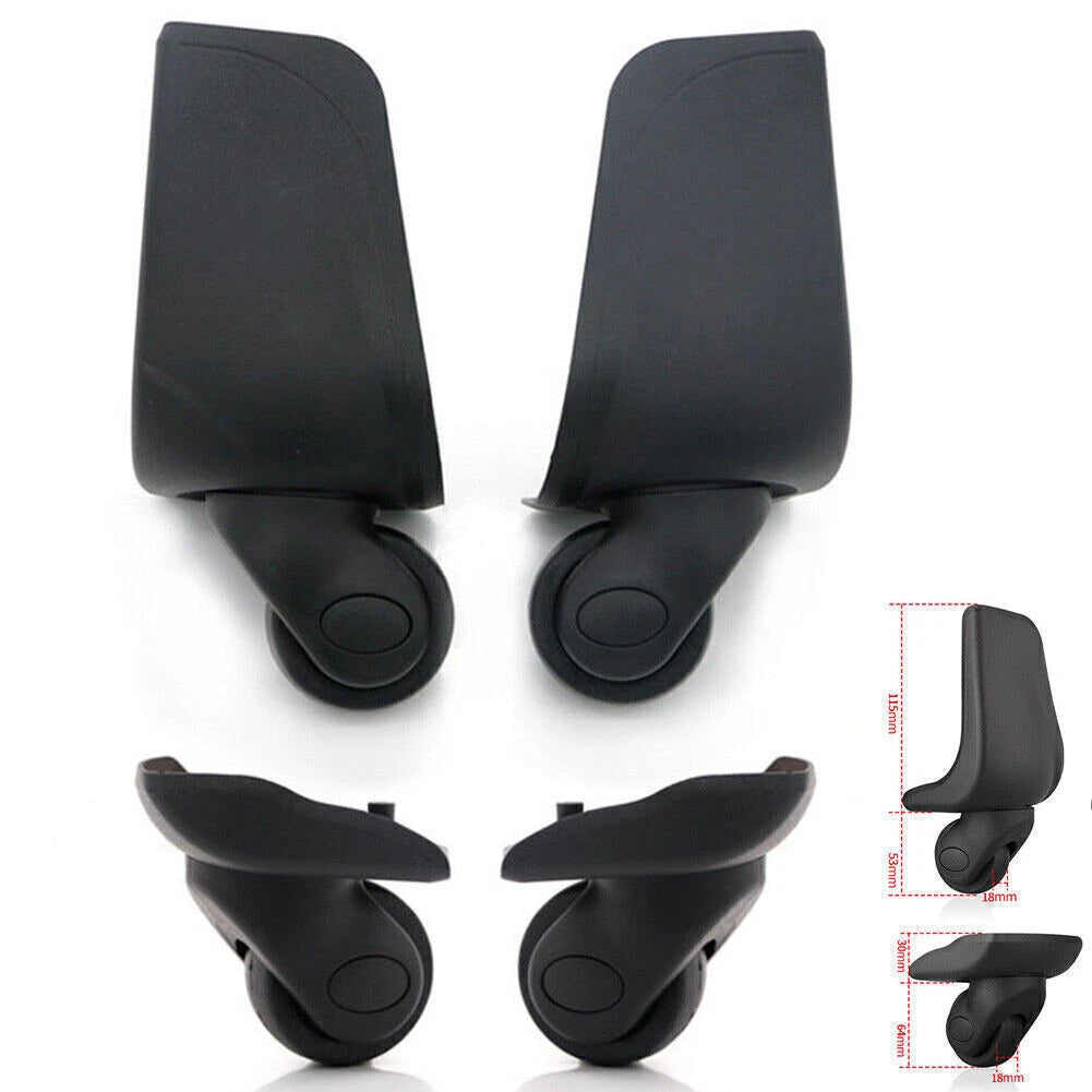 Set of 4 Replacement Spinner Suitcase Wheels - Mute Swivel Spare Wheel