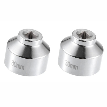 2 Pcs Oil Filter Cap Remover Tool for Most Cars (Chrome Vanadium Steel)