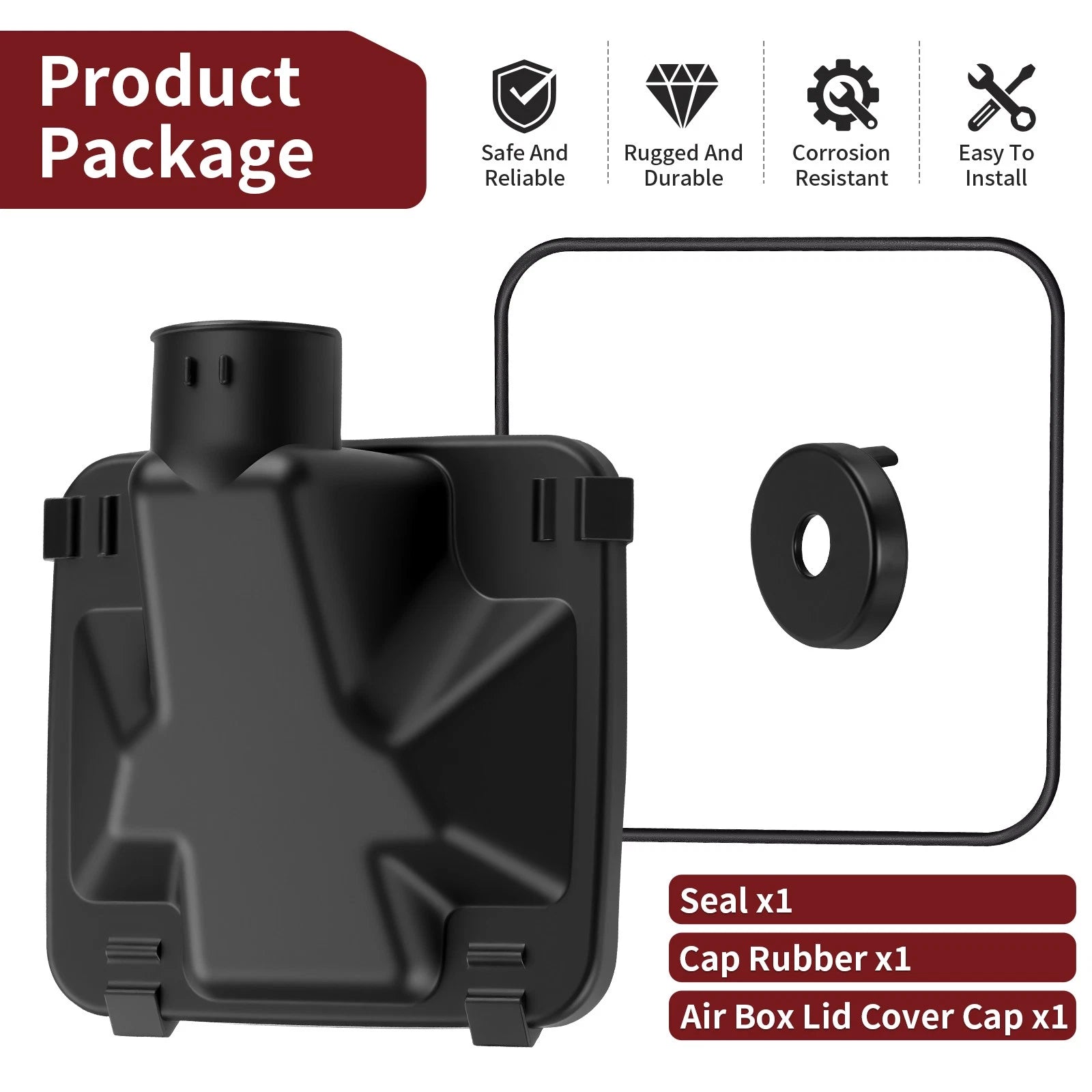 Air Box Lid w/ Cap for Honda TRX90 TRX90EX TRX90X (2001–2023) 17217-HP2-670 17218-HF7-000